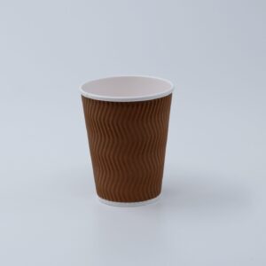 12oz S-Ripple Paper Cup (Brown)