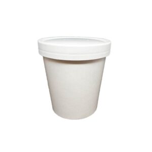 16oz White Soup Tub