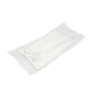 180 Clear Fork,Spoon,Napkin ( 3 In 1 Pack)