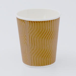 8oz S-Ripple Paper Cup(Brown)