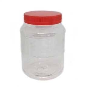 4021 Pet Jar with Red Cap